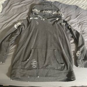 Chelsea deboer distress hoodie